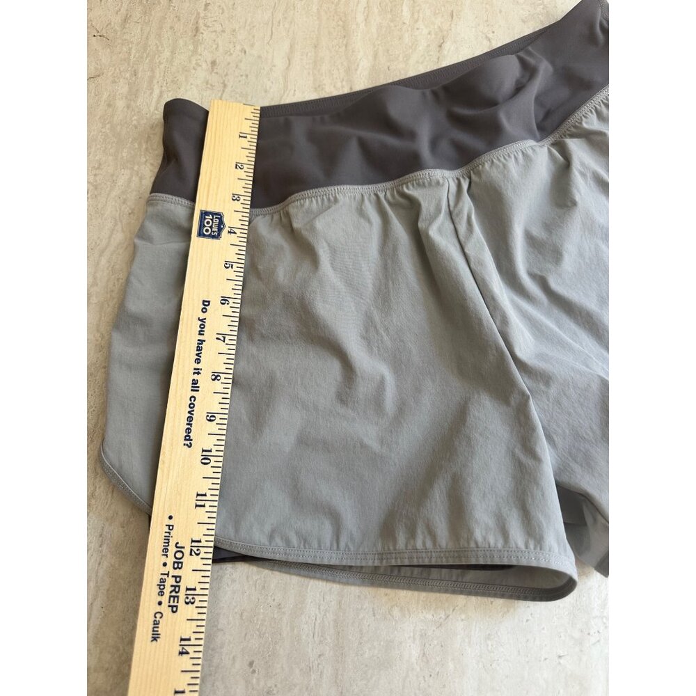 Moteepi Medium Sport Gray & Charcoal Athletic Running Shorts Yoga - Picture 6 of 11
